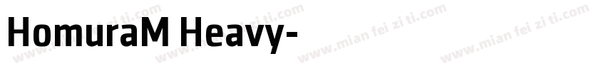 HomuraM Heavy字体转换